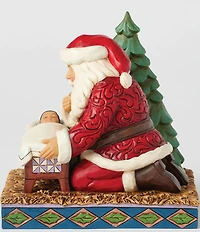 Jim Shore Christmas Miracle Santa Kneeling Over Baby Jesus Figurine