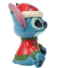 Jim Shore Disney Traditions Battery-Operated Light-Up Stitch In Ugly Sweater Limited Edition Figurine