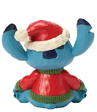 Jim Shore Disney Traditions Battery-Operated Light-Up Stitch In Ugly Sweater Limited Edition Figurine