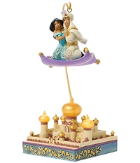 Jim Shore Disney Traditions Collection Aladdin & Jasmine Magic Carpet #double;Magic in the Moonlight#double; Figurine