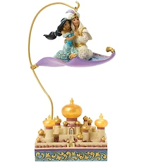 Jim Shore Disney Traditions Collection Aladdin & Jasmine Magic Carpet #double;Magic in the Moonlight#double; Figurine