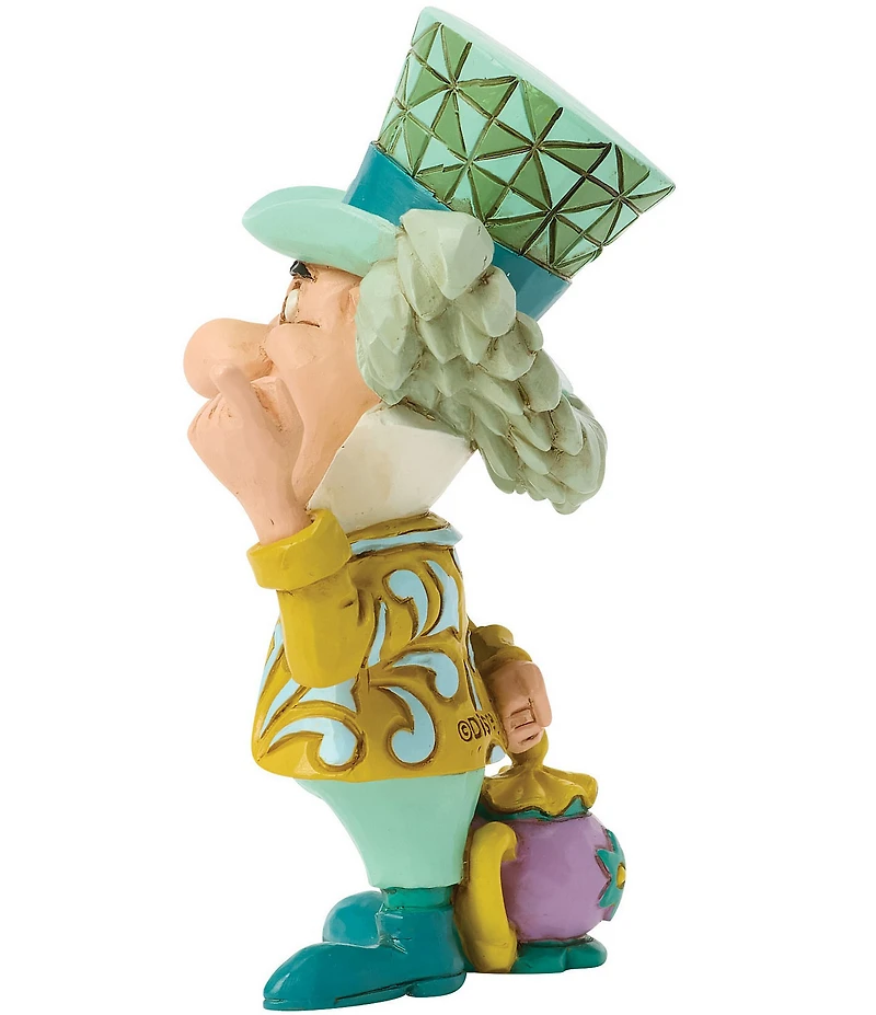 Jim Shore Disney Traditions Collection Alice in Wonderland Mad Hatter Mini Figurine