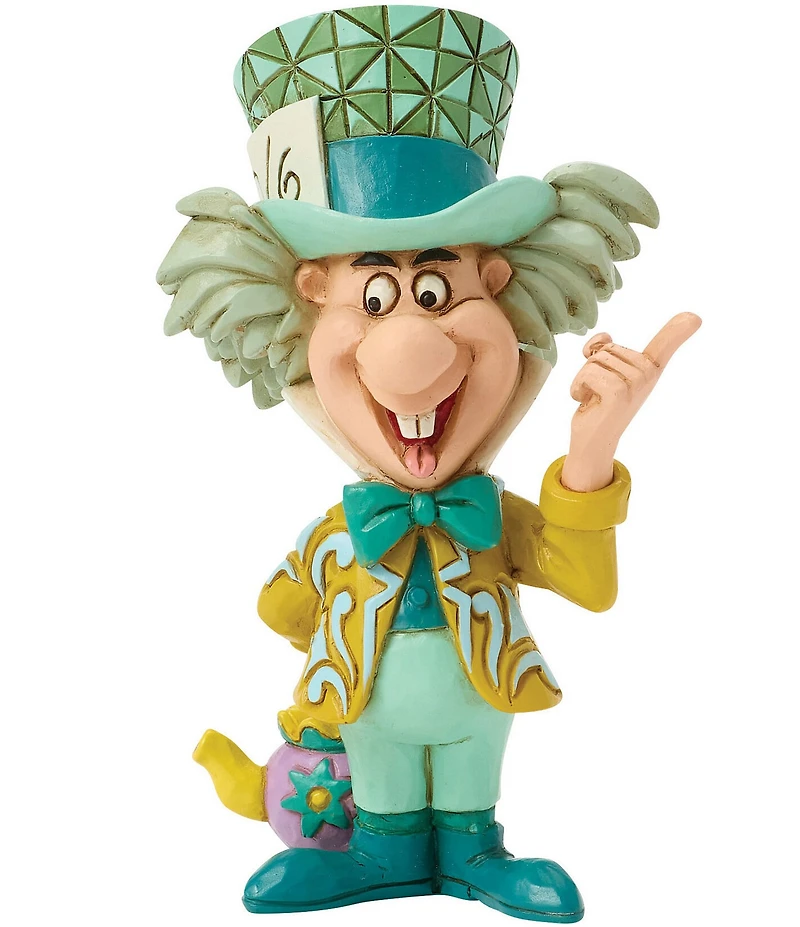 Jim Shore Disney Traditions Collection Alice in Wonderland Mad Hatter Mini Figurine