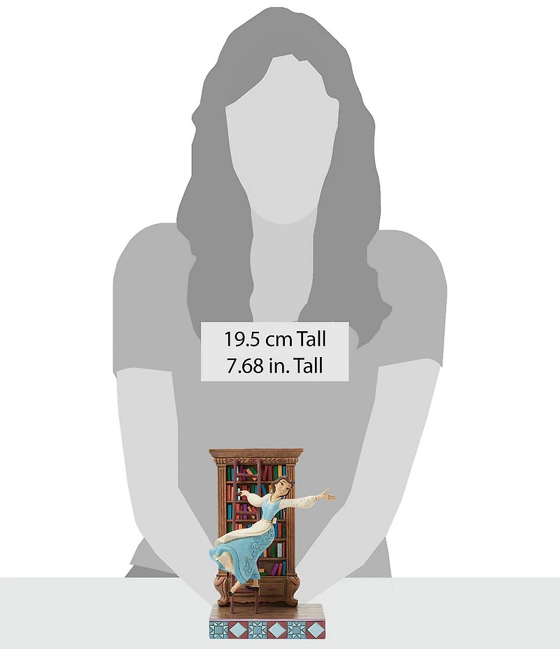 Jim Shore Disney Traditions Collection Belle with Bookshelf Figurine