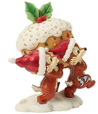 Jim Shore Disney Traditions Collection Chip & Dale Fruitcake Figurine