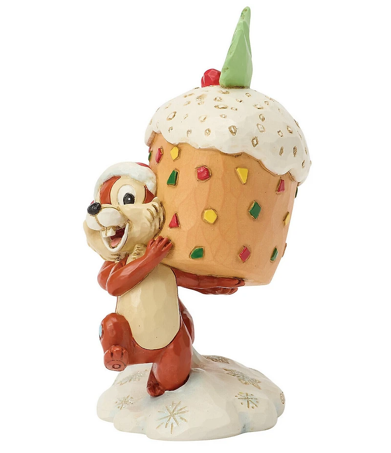Jim Shore Disney Traditions Collection Chip & Dale Fruitcake Figurine