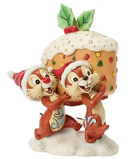 Jim Shore Disney Traditions Collection Chip & Dale Fruitcake Figurine