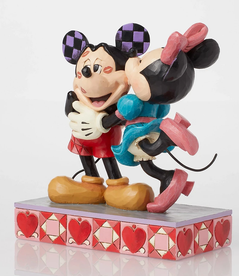 Jim Shore Disney Traditions Collection Mickey and Minnie Love Kisses Figurine