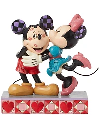 Jim Shore Disney Traditions Collection Mickey and Minnie Love Kisses Figurine