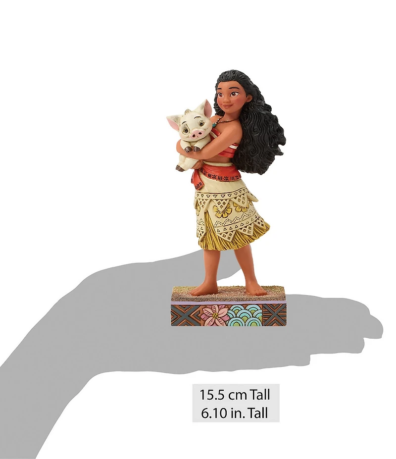 Jim Shore Disney Traditions Collection Moana Holding Pua Figurine