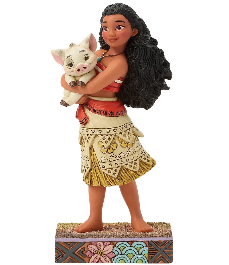 Jim Shore Disney Traditions Collection Moana Holding Pua Figurine