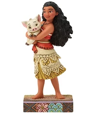 Jim Shore Disney Traditions Collection Moana Holding Pua Figurine