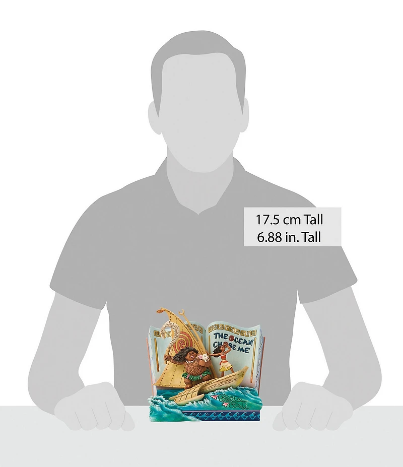 Jim Shore Disney Traditions Collection Moana #double;The Ocean Chose Me#double; Storybook Figurine