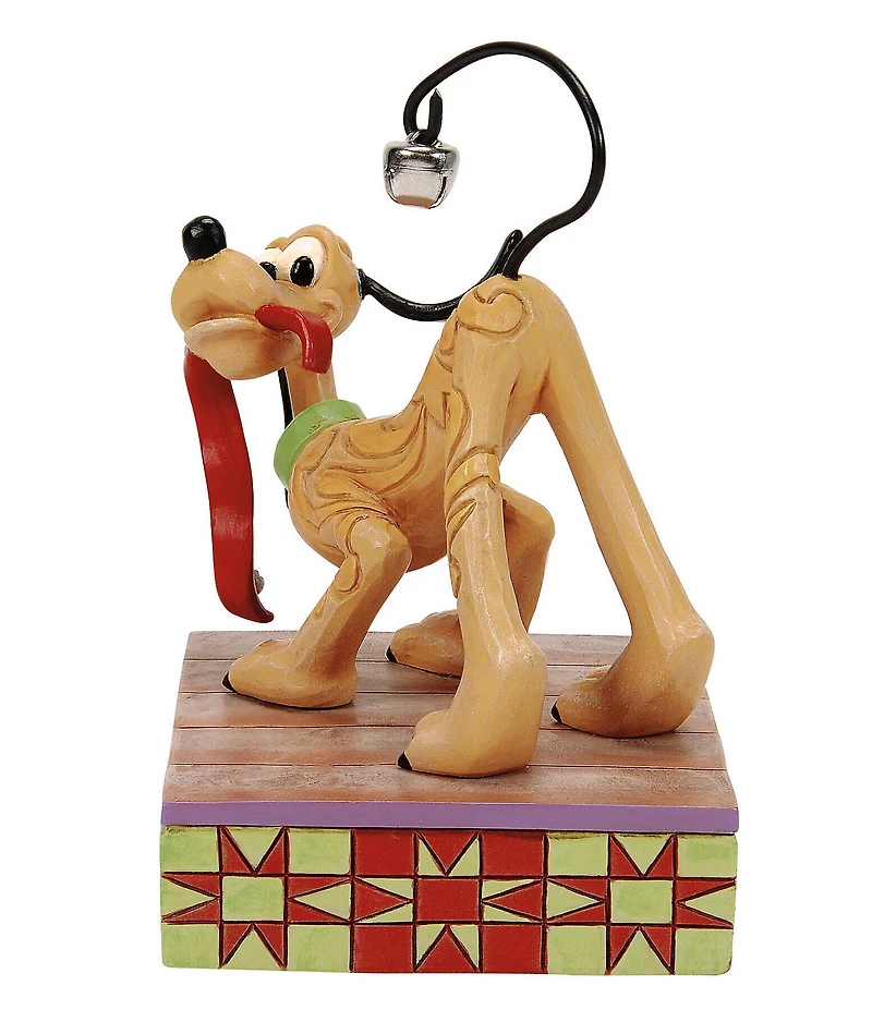 Jim Shore Disney Traditions Collection Pluto Christmas Jolly Jingle Tail Figurine