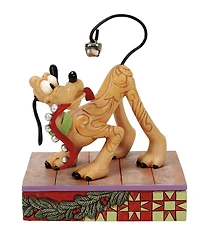 Jim Shore Disney Traditions Collection Pluto Christmas Jolly Jingle Tail Figurine