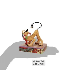 Jim Shore Disney Traditions Collection Pluto Christmas Jolly Jingle Tail Figurine