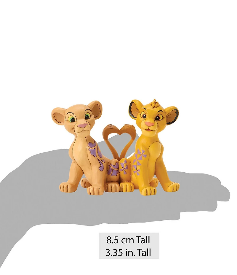 Jim Shore Disney Traditions Collection Simba & Nala Heart Tails Figurine