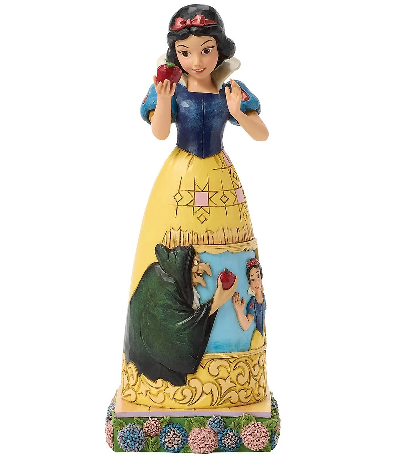 Jim Shore Disney Traditions Collection Snow White Apple With Scene #double;A Poisoned Promise#double; Figurine