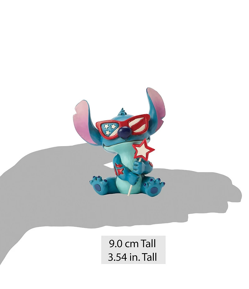 Jim Shore Disney Traditions Collection Stitch Patriotic Mini Figurine