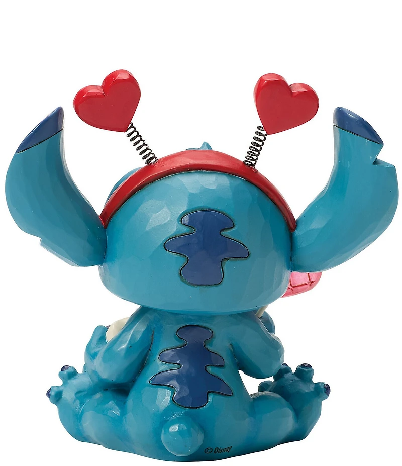 Jim Shore Disney Traditions Collection Stitch Valentine's Figurine