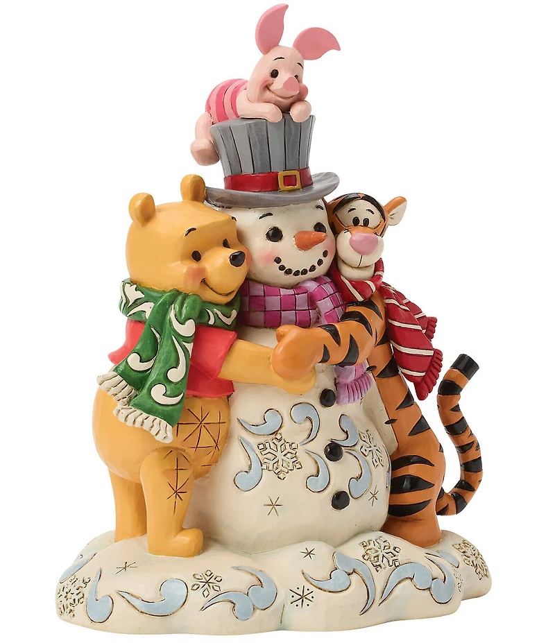 Jim Shore Disney Traditions Collection Winnie The Pooh & Friend Snowman