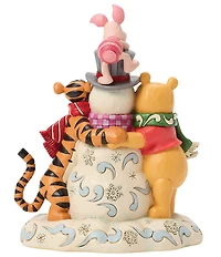Jim Shore Disney Traditions Collection Winnie The Pooh & Friend Snowman