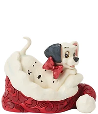 Jim Shore Disney Traditions Dalmatian In Santa Hat Miniature Figurine
