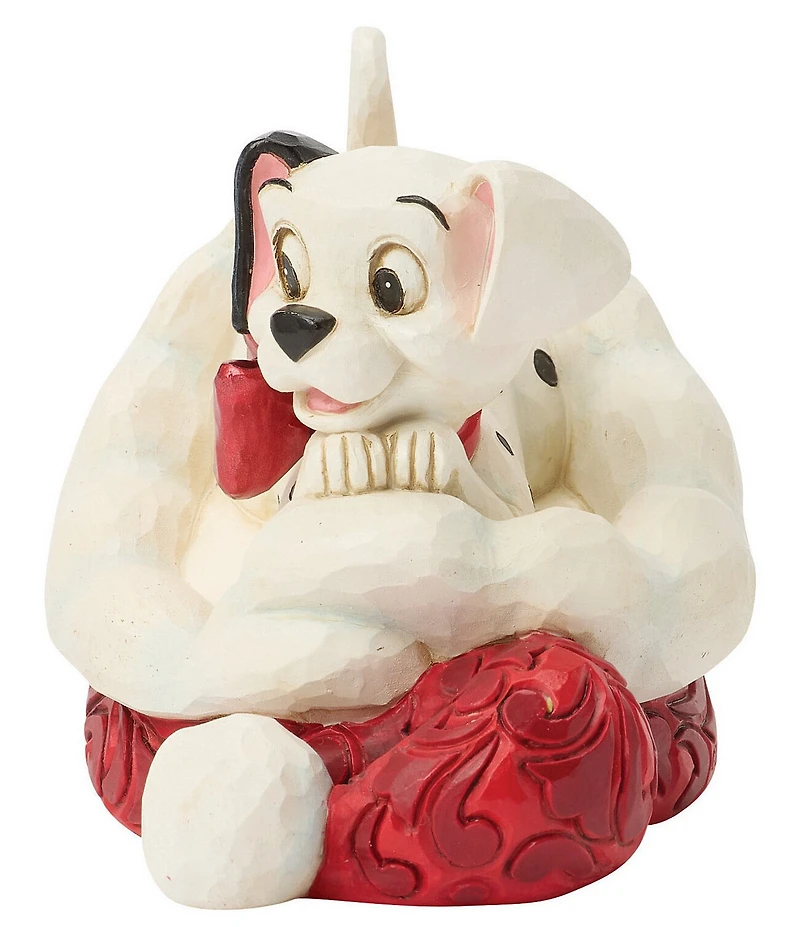 Jim Shore Disney Traditions Dalmatian In Santa Hat Miniature Figurine