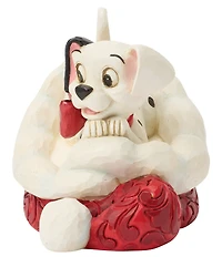 Jim Shore Disney Traditions Dalmatian In Santa Hat Miniature Figurine