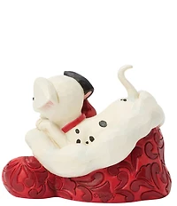 Jim Shore Disney Traditions Dalmatian In Santa Hat Miniature Figurine