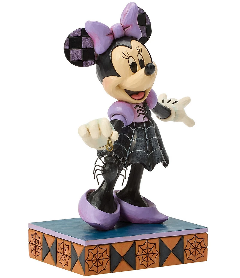 Jim Shore Disney Traditions Halloween Collection Minnie Spider Dress #double;Web-tastic Halloween#double; Figurine