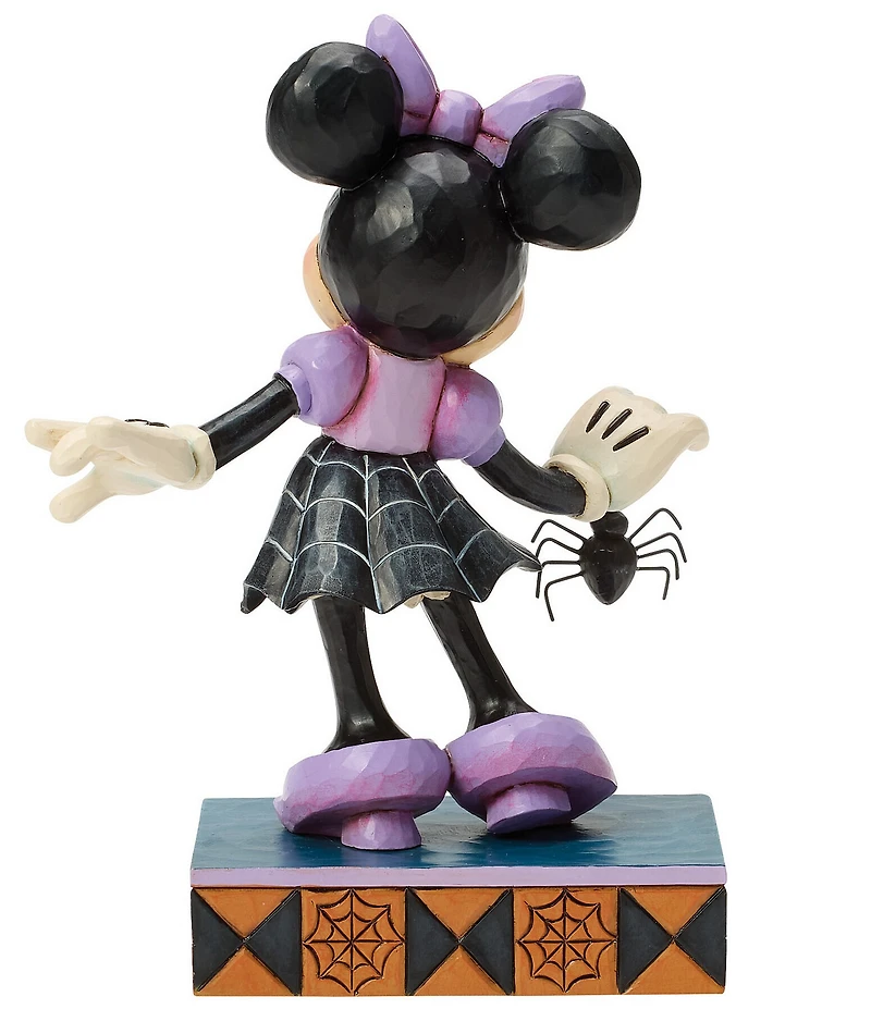 Jim Shore Disney Traditions Halloween Collection Minnie Spider Dress #double;Web-tastic Halloween#double; Figurine