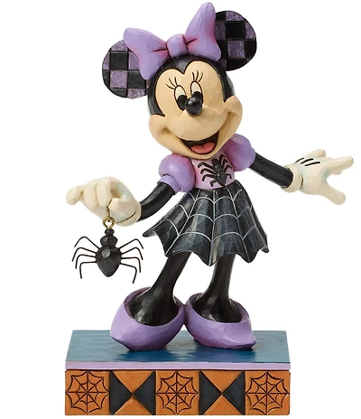 Jim Shore Disney Traditions Halloween Collection Minnie Spider Dress #double;Web-tastic Halloween#double; Figurine
