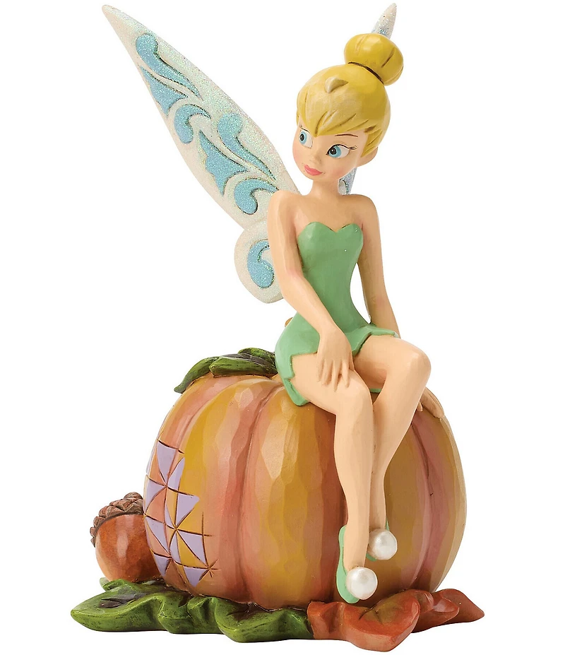 Jim Shore Disney Traditions Halloween Collection Tinker Bell #double;Pumpkin Patch Pixie#double; Figurine