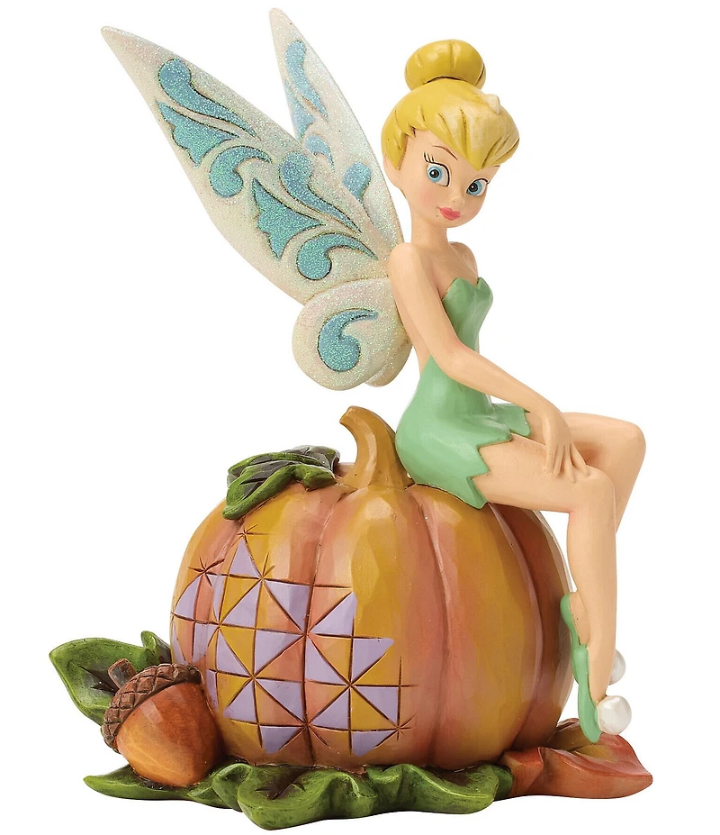 Jim Shore Disney Traditions Halloween Collection Tinker Bell #double;Pumpkin Patch Pixie#double; Figurine