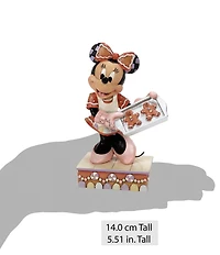 Jim Shore Disney Traditions Holiday Minnie With Gingerbread Figurine
