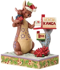 Jim Shore Disney Traditions Kanda And Roo Christmas Mailbox Figurine