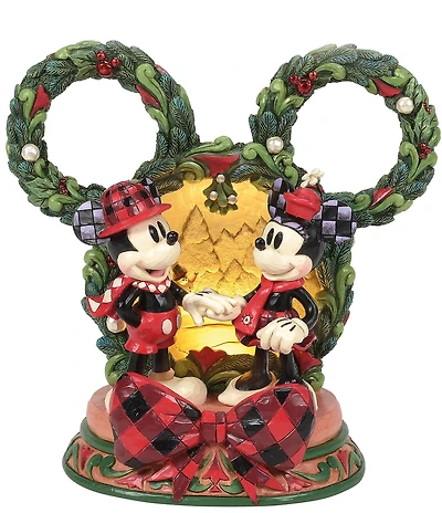 Jim Shore Disney Traditions Mickey & Minnie LED Diorama Figurine First Edition