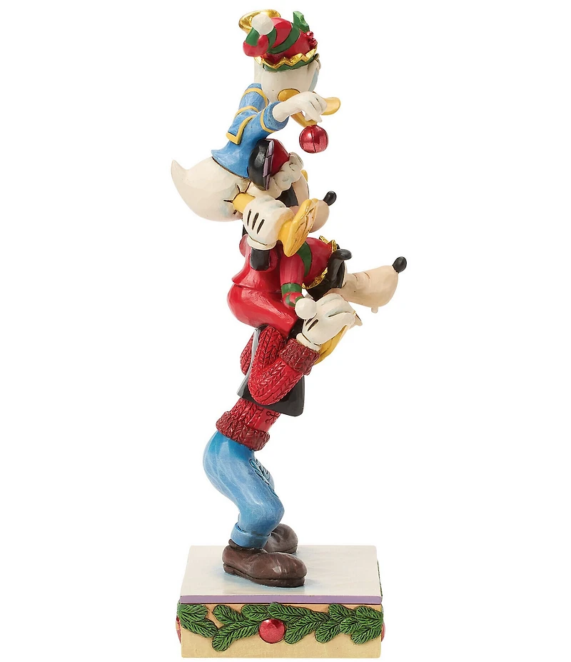 Jim Shore Disney Traditions Mickey, Donald, And Goofy Stacked Figurine