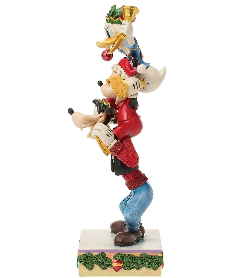 Jim Shore Disney Traditions Mickey, Donald, And Goofy Stacked Figurine