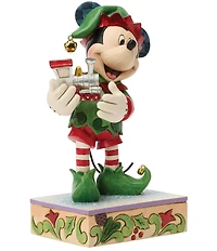 Jim Shore Disney Traditions Mickey Elf With Train Special Edition Figurine