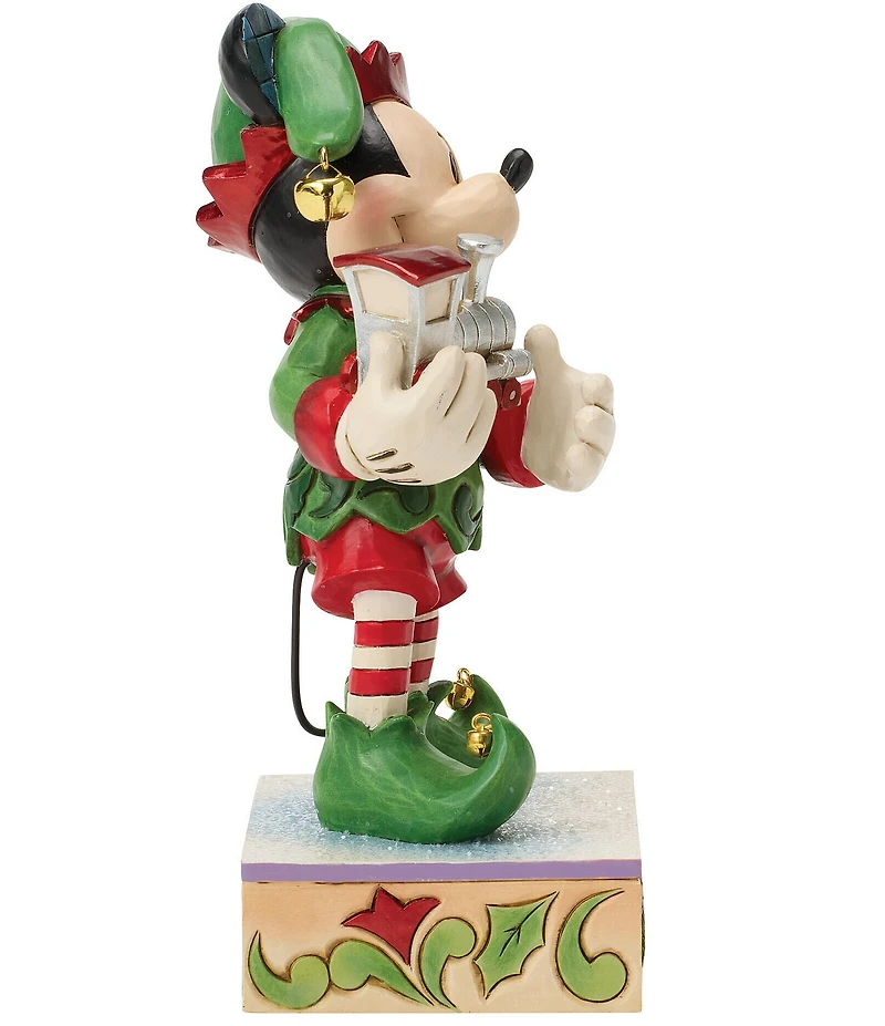 Jim Shore Disney Traditions Mickey Elf With Train Special Edition Figurine