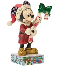 Jim Shore Disney Traditions Mickey Mouse With Candy Cane Figurine