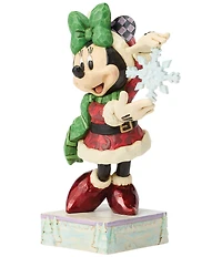 Jim Shore Disney Traditions Minnie Mouse With Snowflake Figurine
