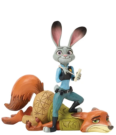 Jim Shore Disney Traditions Zootopia Judy & Nick #double;It's Called A Hustle, Sweetheart#double; Figurine