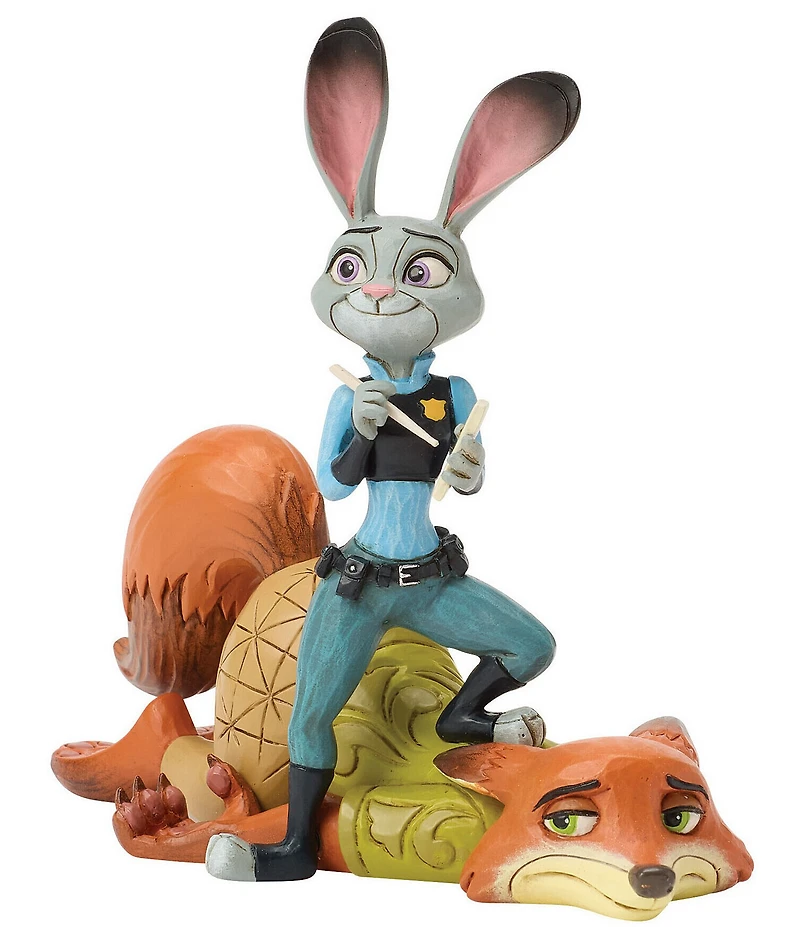 Jim Shore Disney Traditions Zootopia Judy & Nick #double;It's Called A Hustle, Sweetheart#double; Figurine