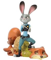 Jim Shore Disney Traditions Zootopia Judy & Nick #double;It's Called A Hustle, Sweetheart#double; Figurine