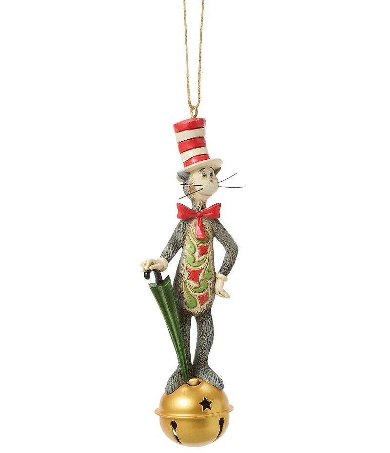 Jim Shore Dr. Seuss Collection Cat In The Hat on Jingle Bell Ornament