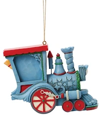 Jim Shore Frosty the Snowman 2025 Dated Frosty in Train Hanging Ornament