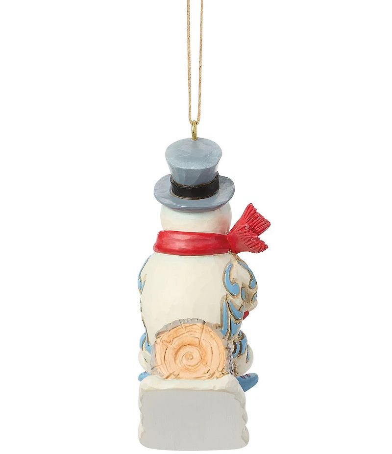 Jim Shore Frosty the Snowman Frosty and Karen Sledding Hanging Ornament